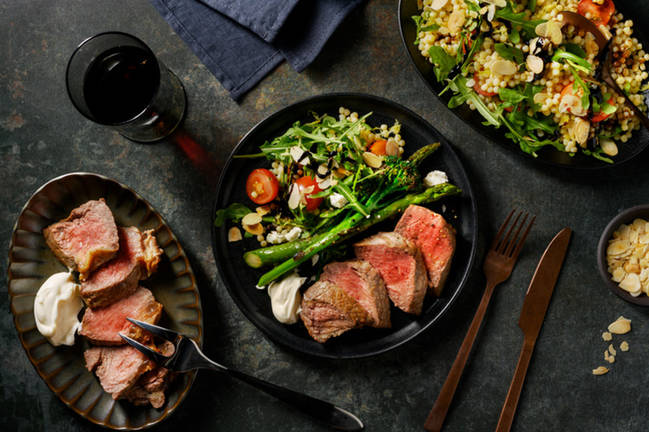 Roasted Lamb Rump & Pearl Couscous Salad