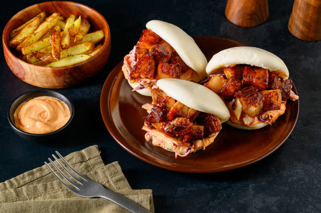 Luxe Sticky Lemongrass Pork Belly Bao Buns