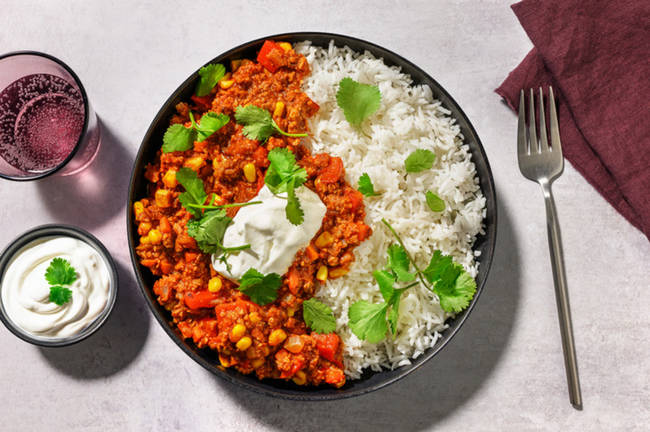 Mexican Plant-Based Mince & Rapid Rice