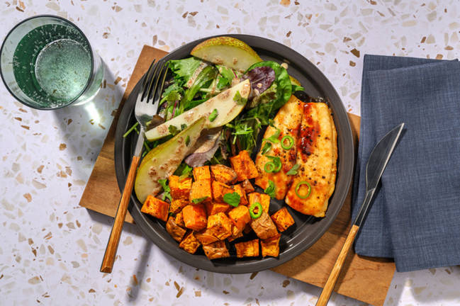 Soy-Ginger John Dory & Roasted Kūmara 
