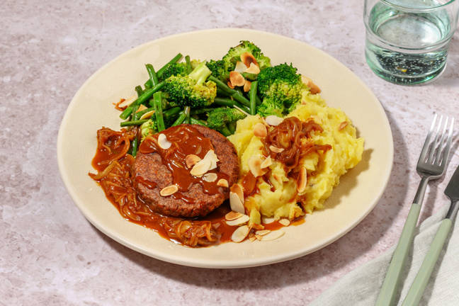 Plant-Based Patty & Onion Gravy