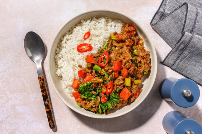 Fragrant Plant-Based Mince & Veggie Stir-Fry