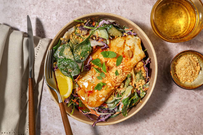 Speedy Sweet Chilli Fish & Creamy Slaw