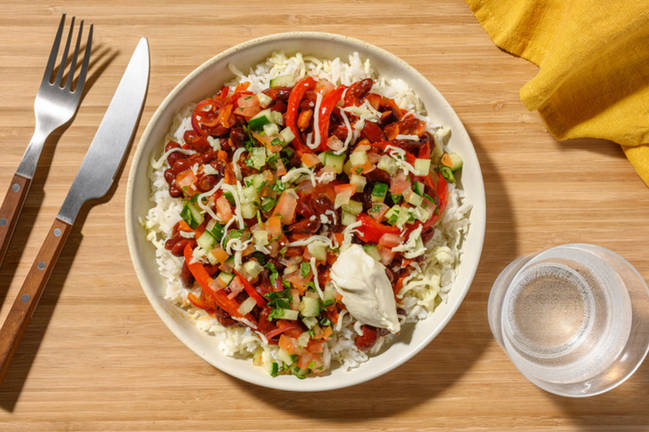 Saucy Mexican Bean Burrito Bowl
