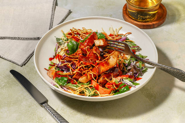 Express Asian Pork & Rainbow Salad Bowl
