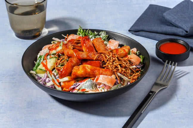 Express Asian Pork & Rainbow Salad