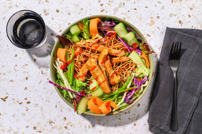 Express Asian Pork & Rainbow Salad Bowl