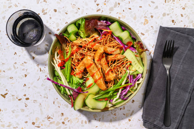 Express Asian Pork & Rainbow Salad Bowl