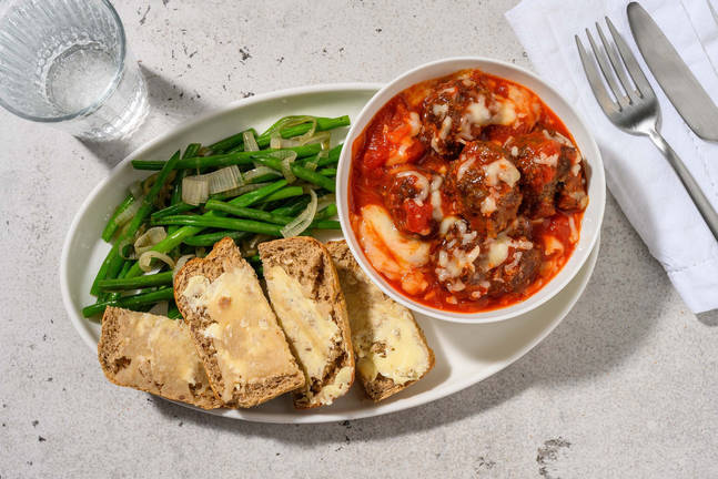Carb Smart Cheesy Marinara Meatballs