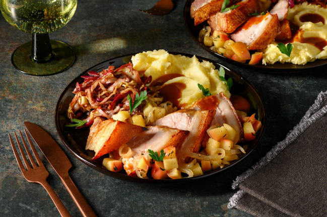 Bavarian Crispy Pork Belly & Creamy Mash