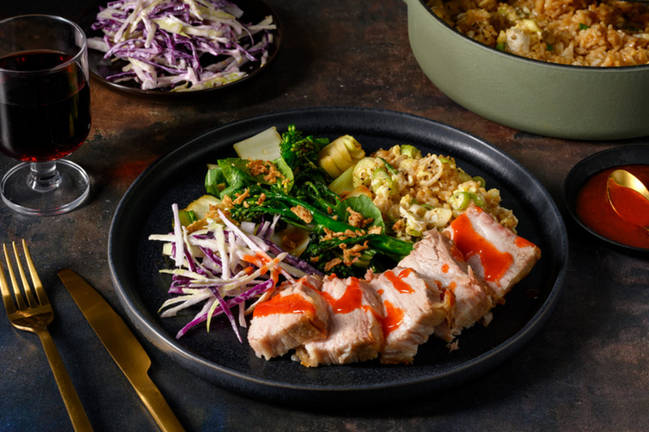 Crispy Pork Belly & Egg Fried Rice