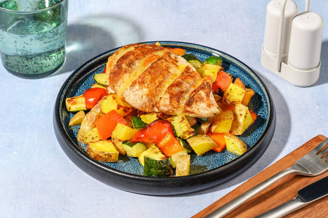 Oven-Baked Cheesy Hasselback Chicken