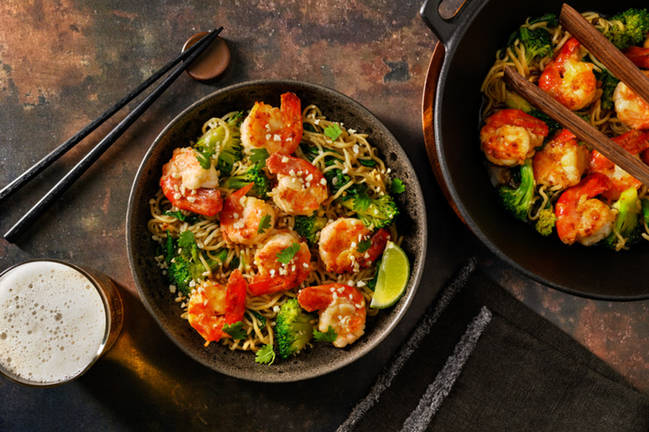Thai Assam Prawn & Ginger Noodle Stir-Fry