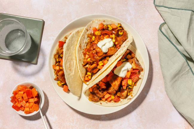 Easy As BBQ Chicken Bites & Carrot Tacos