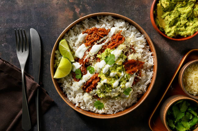 Ultimate Mexican Beef Brisket Burrito Bowl