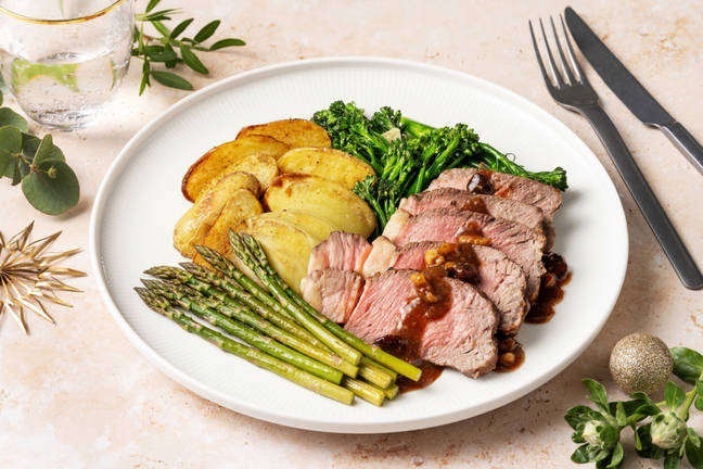 Very Merry Roast Lamb & Cranberry Walnut Sauce