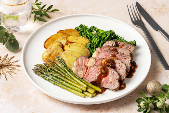 Very Merry Roast Lamb & Cranberry Walnut Sauce