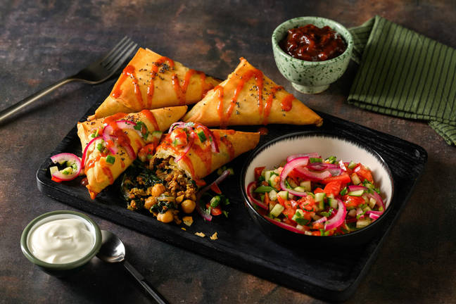 Mumbai Pork & Chickpea-Filled Filo Pockets 