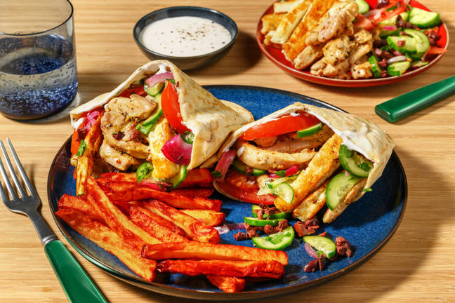 Zesty Chicken & Haloumi Pita Pockets