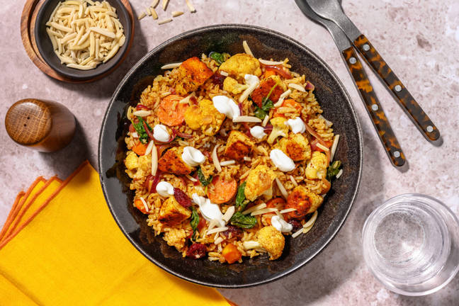 Indian Halloumi & Veggie Biryani