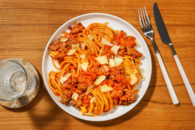 Rustic Beef Spaghetti Bolognese