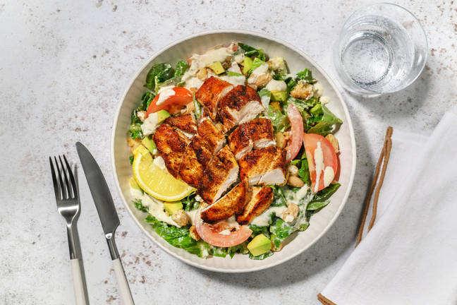 Smokey Chicken & Garlicky White Bean Salad