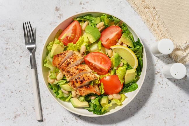 Smokey Chicken & Garlicky White Bean Salad