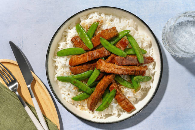 Teriyaki Beef & Pea Pod Stir-Fry