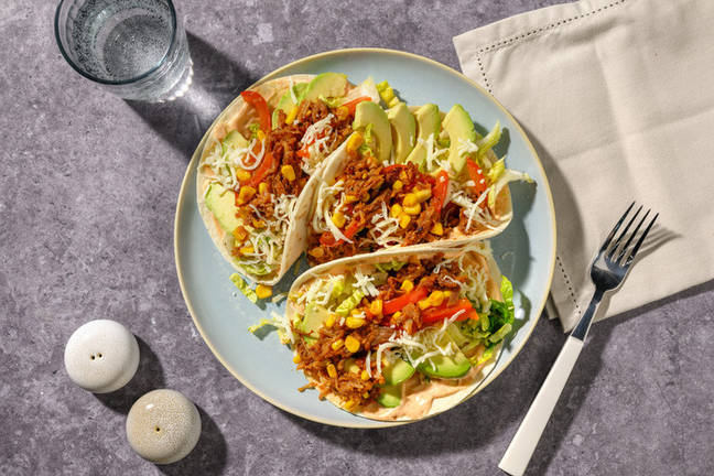 Express BBQ Pulled Pork & Avo Tacos
