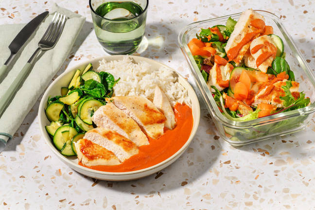 Red Thai Chicken Curry & Rice for Dinner