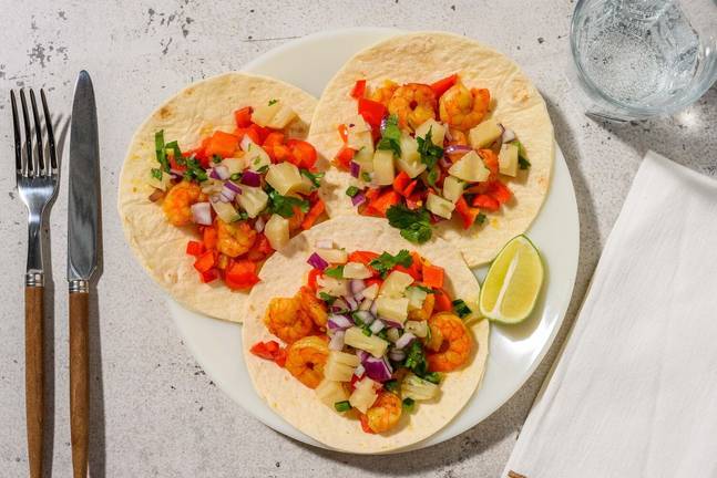 Cal Smart Jerk Shrimp Tacos