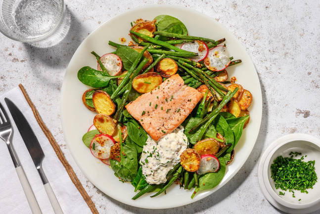 Smart Creamy Chive-and-Horseradish Salmon