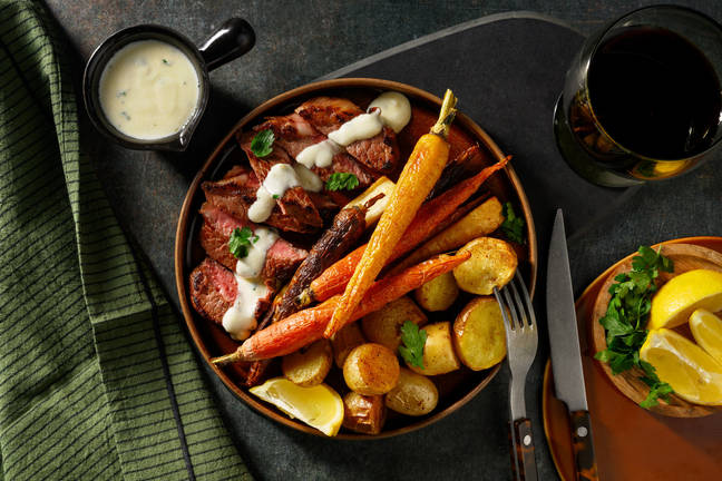 Grand Venison Steak & Creamy Lemon Herb Sauce