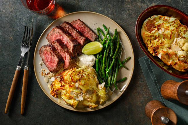 Deluxe Beef Eye Fillet & Cheesy Cauliflower