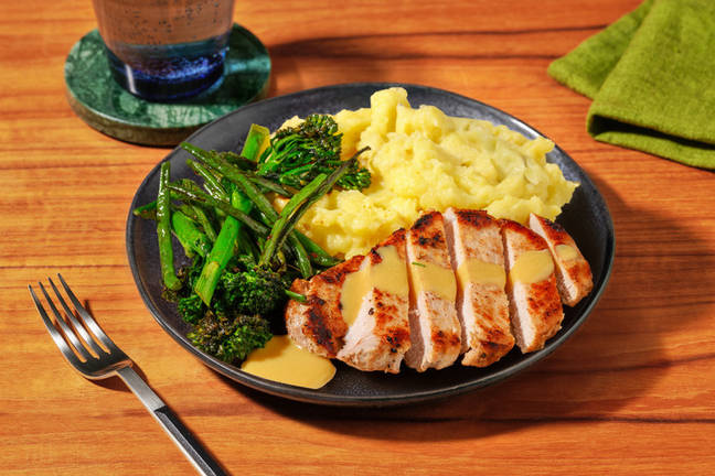 Nan's Pork Steaks & Honey Mustard Sauce