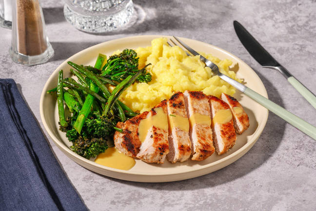 Nan’s Pork Steaks & Honey Mustard Sauce