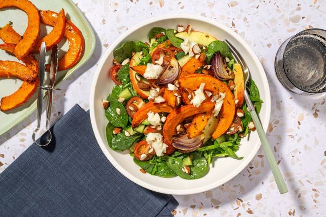 Loaded Roast Pumpkin & Basil Pesto Salad