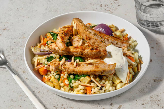 Herby Pork & Veggie Pearl Couscous