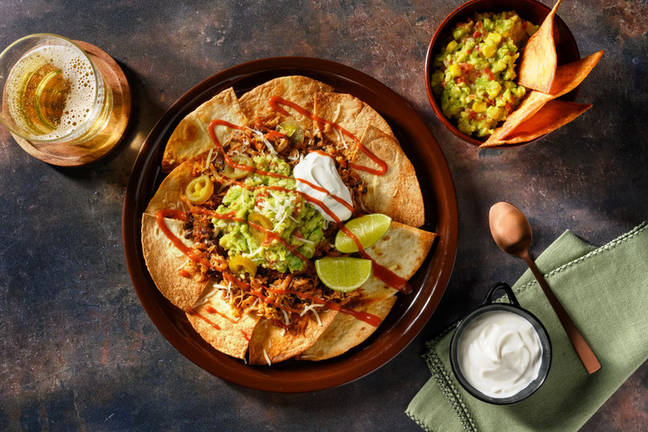 Premier Pulled Pork & Black Bean Nachos 
