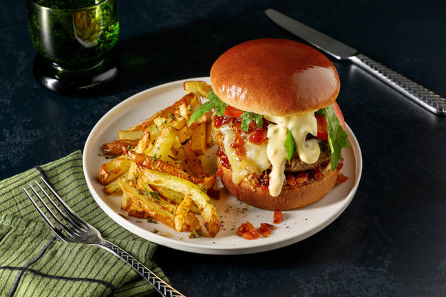 Ultimate Stacked Cheddar Beef Burger