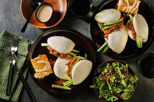 Stuffed Lemongrass Beef Brisket Bao Buns