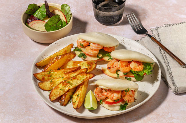 Sesame & Chilli Oil Prawn Bao Buns