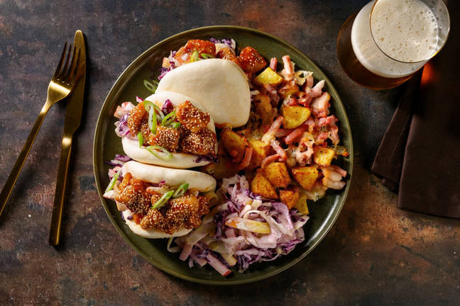 Sticky-Sesame Chicken Bao Bun Banquet