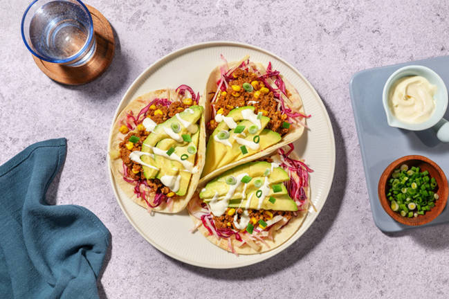 Speedy Mexican Plant-Based Mince Tacos