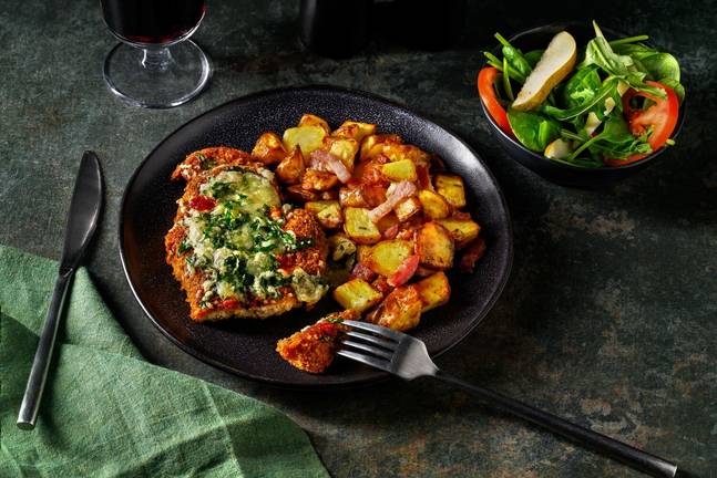Hähnchen Parmigiana mit Grana Padano & Cheddar