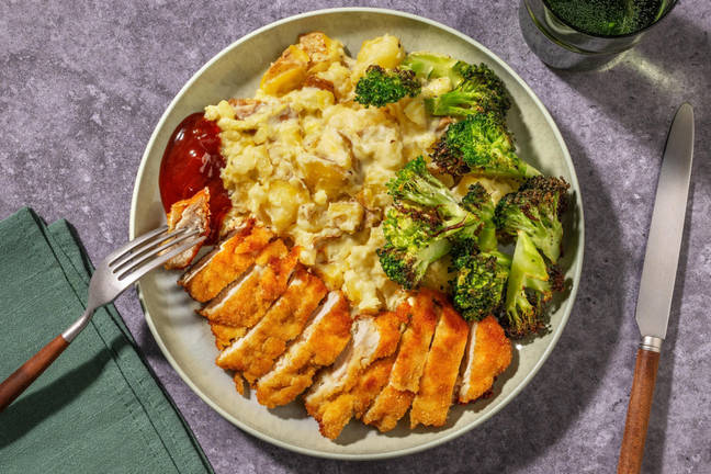 Souper de poulet rôti pané