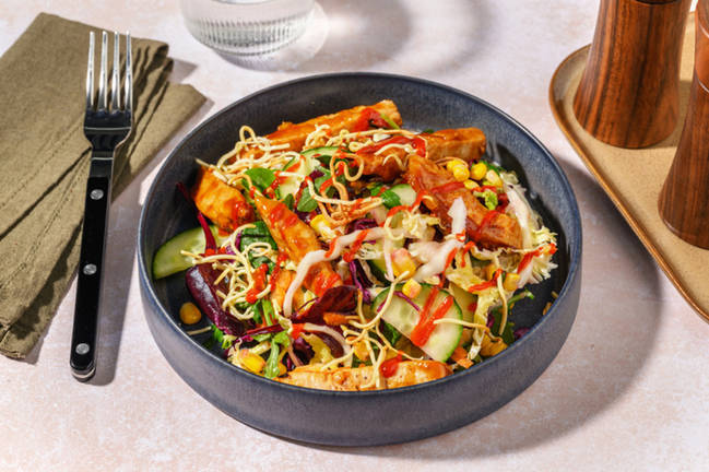 Express Asian Pork & Rainbow Salad Bowl