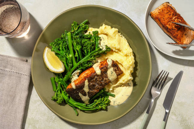 Seared Salmon & Creamy Potato Mash