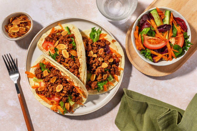Easy As Smokey Beef & Harissa Mayo Tacos