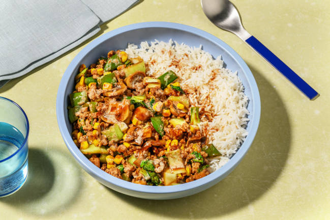 Express Teriyaki Pork & Mushroom Rice Bowl